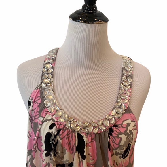 INC International Concepts Floral Embellished Tank - Picture 4 of 5